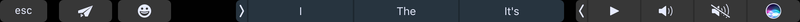 This is what appears when you are composing a message in mail. Note the easy access to the send button.